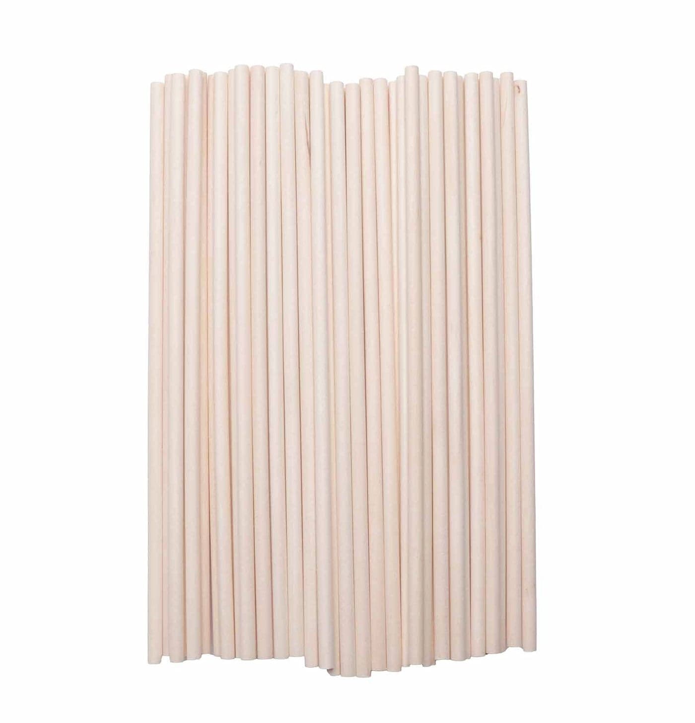 Ruwado 60 Pcs 12 Inch Wooden Dowel Rods Natural Unfinished Wood Hardwood Sticks for Crafting Project DIY Home Decoration Photo Painting Props Cake Toppers Centerpiece 5 mm 8 Inch