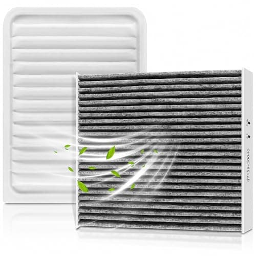 8713907010 178010T030 Engine Carbon Cabin Air Filter Kit for Toyota 20092019 Corolla 18L Only Matrix 18L 20092014 Yaris 20062019 for Scion IM 2016 XD 20082014 for Pontiac Vibe 18L