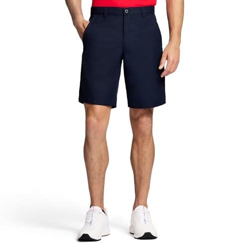 IZOD Men's 9.5"Micro Poly Classic Fit Golf Short, 30, Midnight