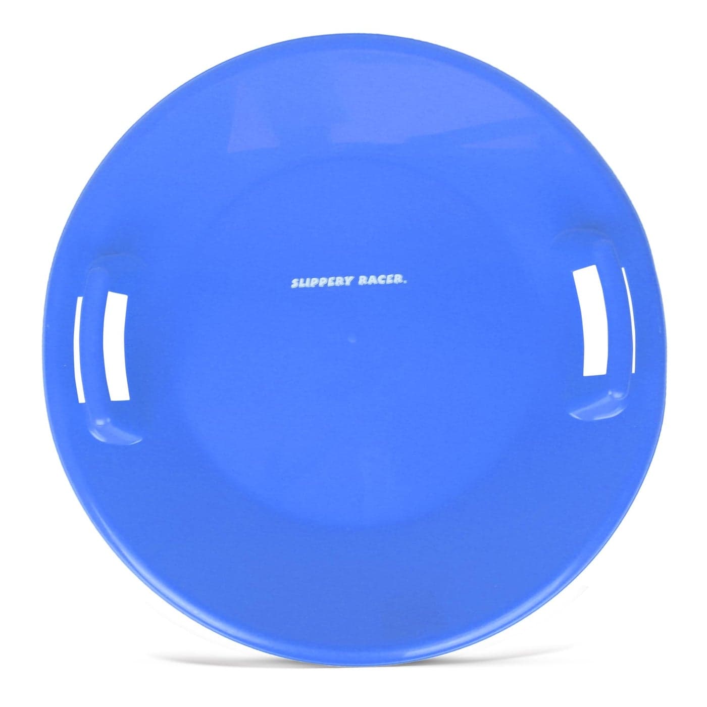 Slippery Racer HeavyDuty Cold Resistant Downhill Pro Adults and Kids Plastic Outdoor Winter Saucer Disc Snow Sled with Handles Blue 1