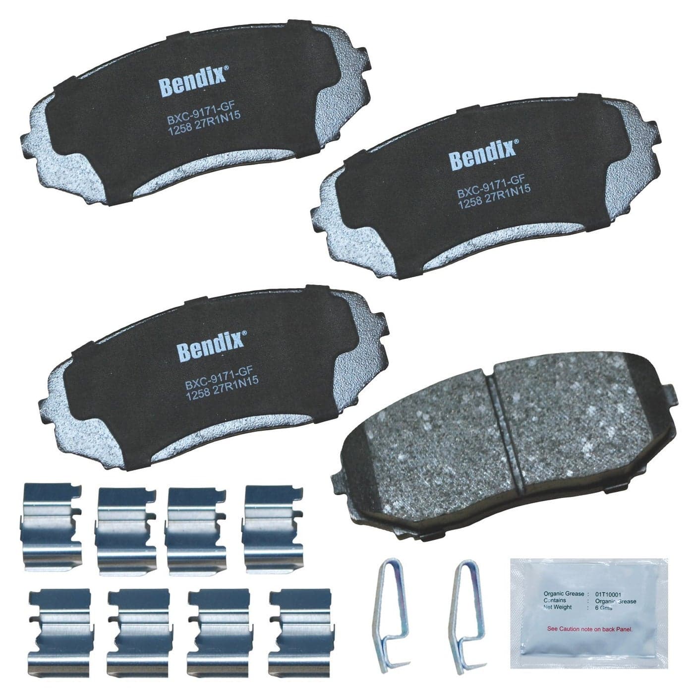 Bendix Priority1 CFC1258 Ceramic Front Brake Pads for Ford Edge 20142007 Lincoln MKX 20152007 Mazda CX5 20242019 CX7 20122007 CX9 20232007 Mitsubishi Montero Sport 20202018