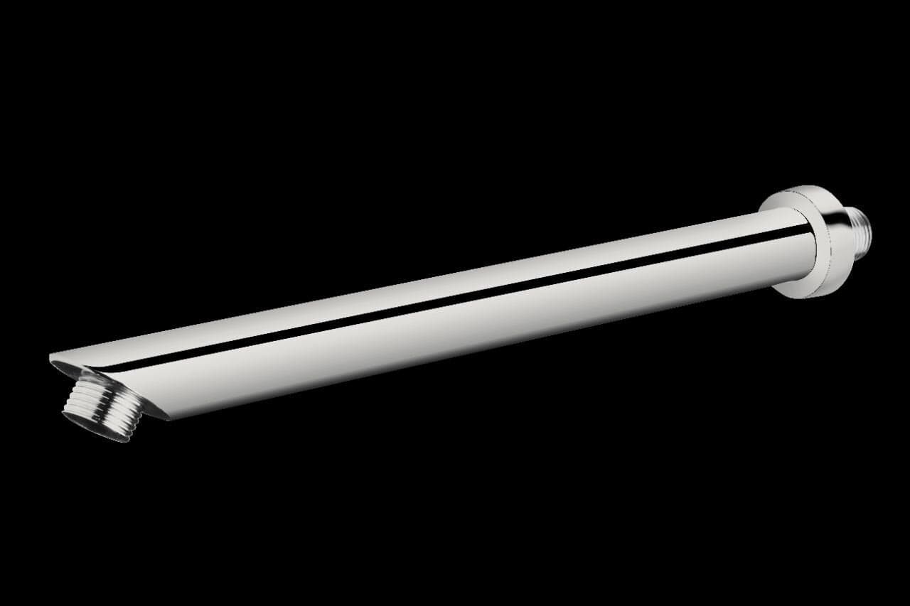 Aquieen SS 304 Shower Arm with Wall Flange Overhead Showers Round 15