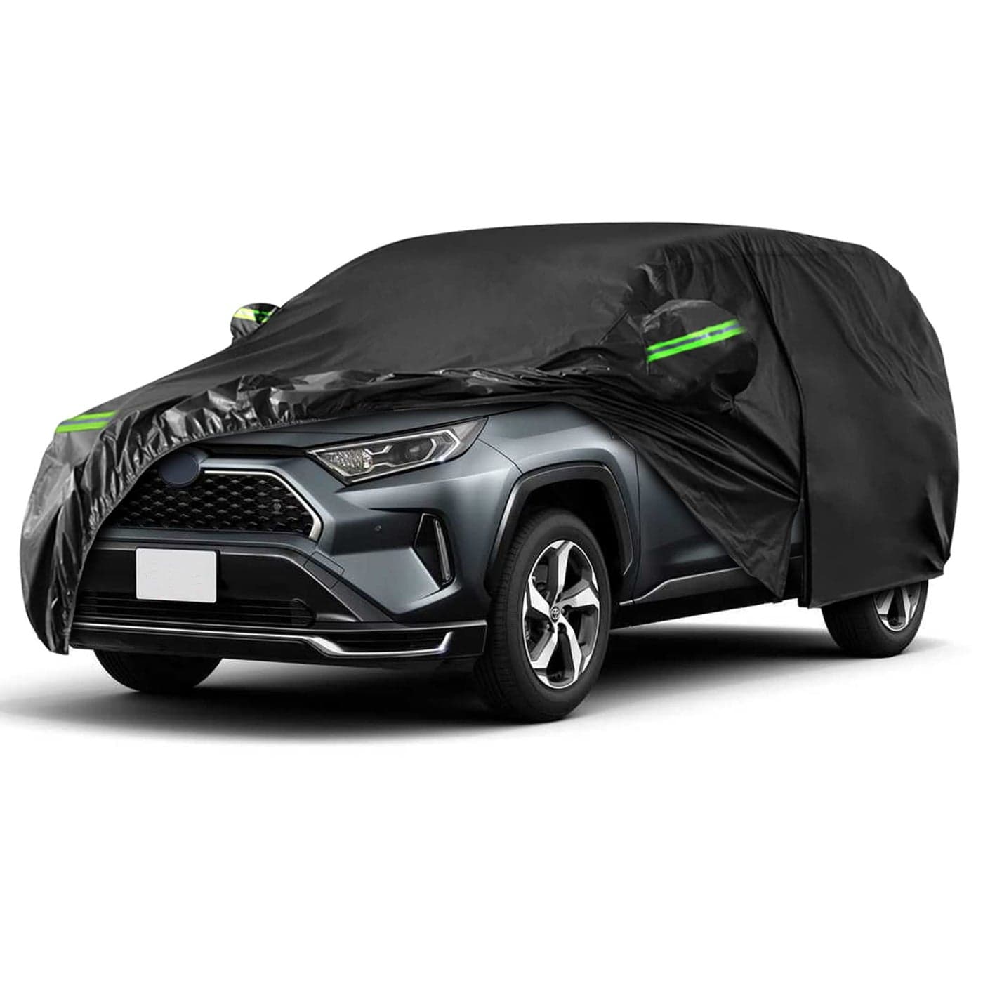 Car Covers Waterproof All Weather Replace for 20132025 Toyota RAV4 6 Layers CustomFit Outdoor Full Car Covers with Zipper Door for Snow Rain Dust Hail Protection Rav4