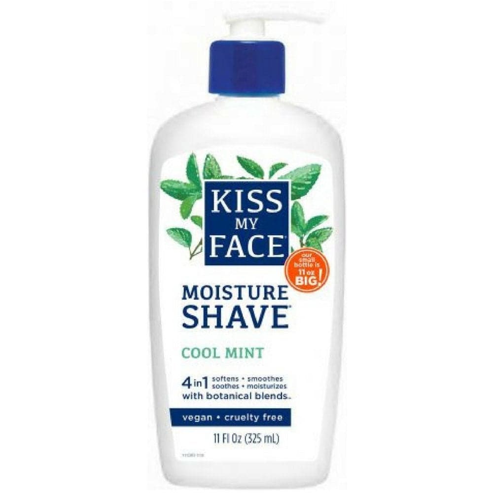 Kiss My Face 4in1 Moisture Shave Cool Mint 11 oz Pack of 2