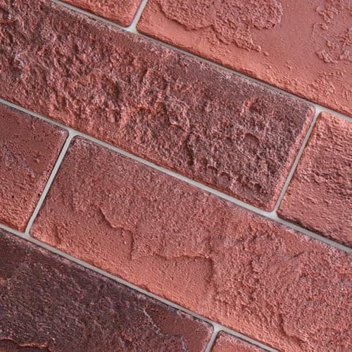 TORURAL 100 Vintage Red Faux Brick Wall Tiles, 3D Thin Brick Veneers for Bedroom, Bathroom, Kitchen, Fireplace and Fence Wall Panels (14.2 sq ft)