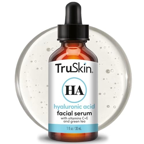 TruSkin Hyaluronic Acid Serum for Face – 7 Ultra-Hydrating Ingredients – Moisturizing & Plumping Facial Serum for Smooth, Healthy-Looking Skin, 1 Fl Oz