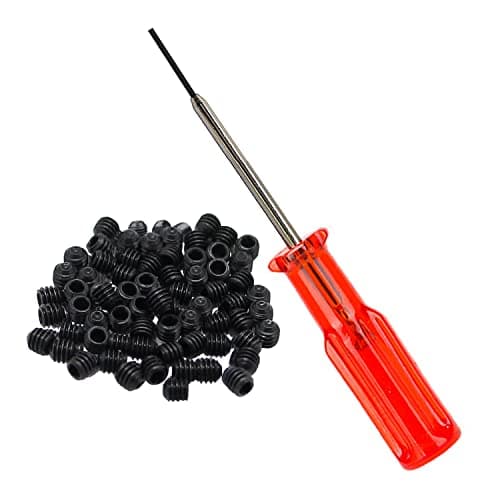Fbshicung 15MM Hex Screw Driver and 50PCS Needle Clamp Screw Compatible with Industrial Overlock Sewing Machine Juki Yamato Pegasus Repair Tools