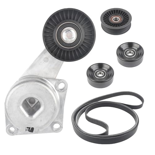 Dasbecan Drive Belt Tensioner Idler Pulley Serpentine Kit Compatible with Ford F150 2005-2006/2009-2010, F250 2009-2010, Explorer 06-10, Expedition 09-14 5.4L 4.6L, Replaces# 90K-38274A