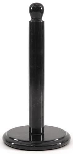 Radicaln Black Marble Paper Towel Holder Countertop 125 Inch Towel Stand for Bathroom Kitchen Premium Handmade Countertop Towel Holder Elegant Durable Design