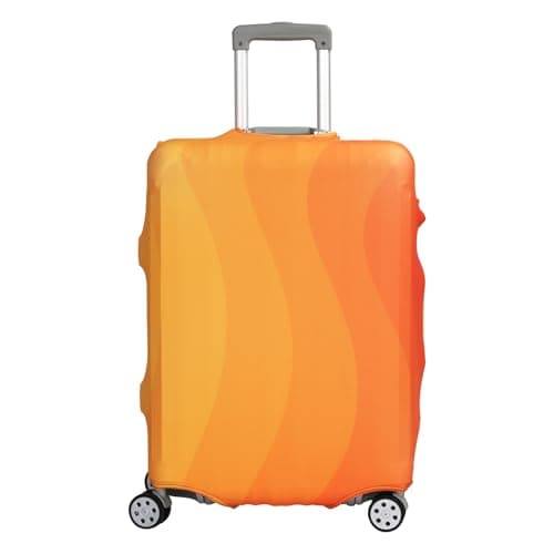 nbnhxnff Travel Luggage Cover Protector Stretchable,Washable&Anti-Scratch,Fits 18-32 Inch case (Gradient orange, XL(29-32 inch))