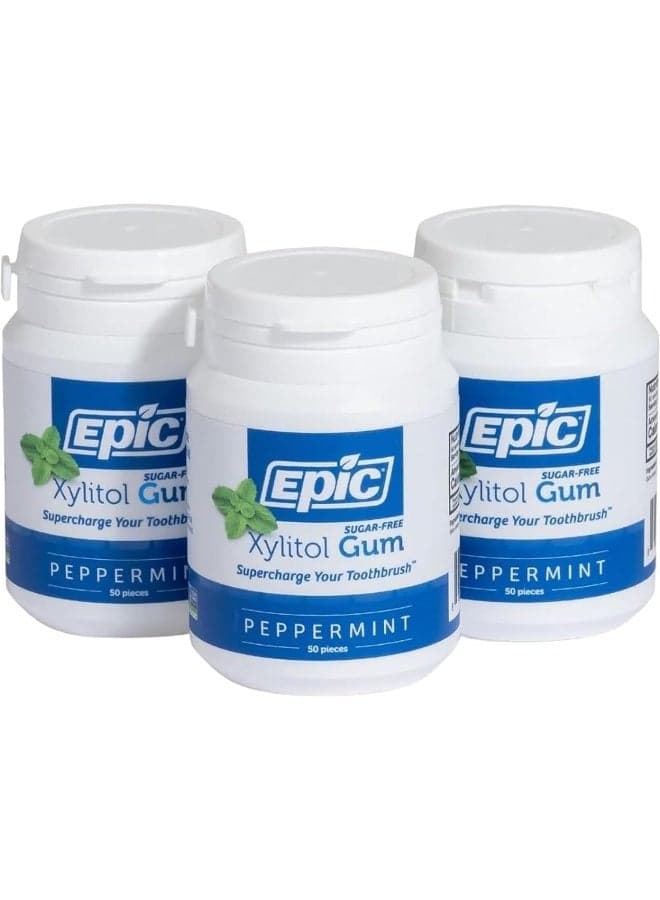 Epic Sugar-Free Xylitol Chewing Gum - Peppermint Flavor