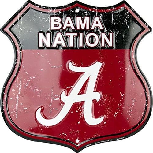 Hangtime University of Alabama - Alabama Crimson Tide Bama Nation - University of Alabama Route Sign