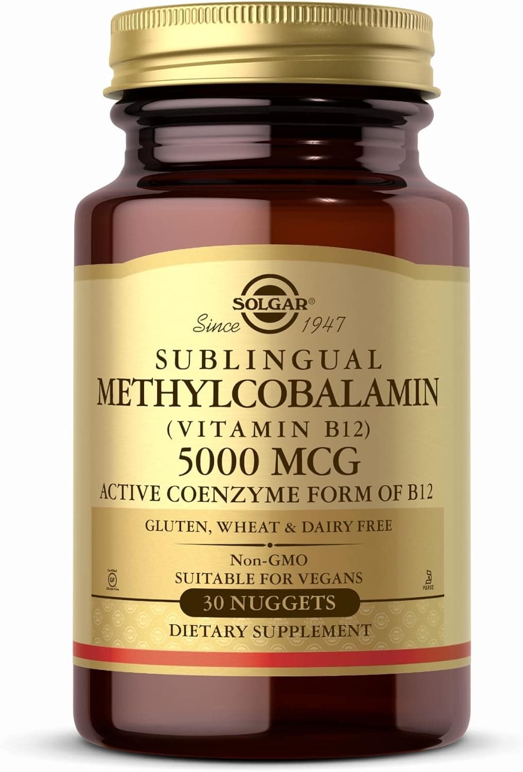 Sublingual Methylcobalamin Vitamin B12 - 30 Nuggets