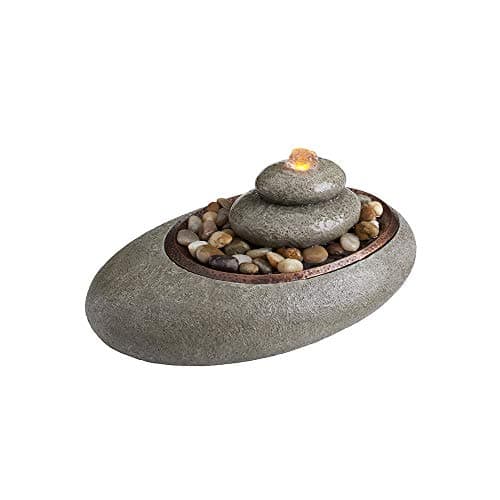 Homedics Mirra Oceanside Relaxation Fountain - Serene Decorative Home Decor, Natural