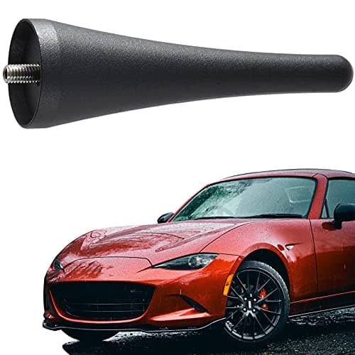 Anina 3.8 Inch Antenna Mast for Mazda Miata 2006-2022 MX5-ND-NC-RF Aluminum Alloy Stubby Radio Antenna
