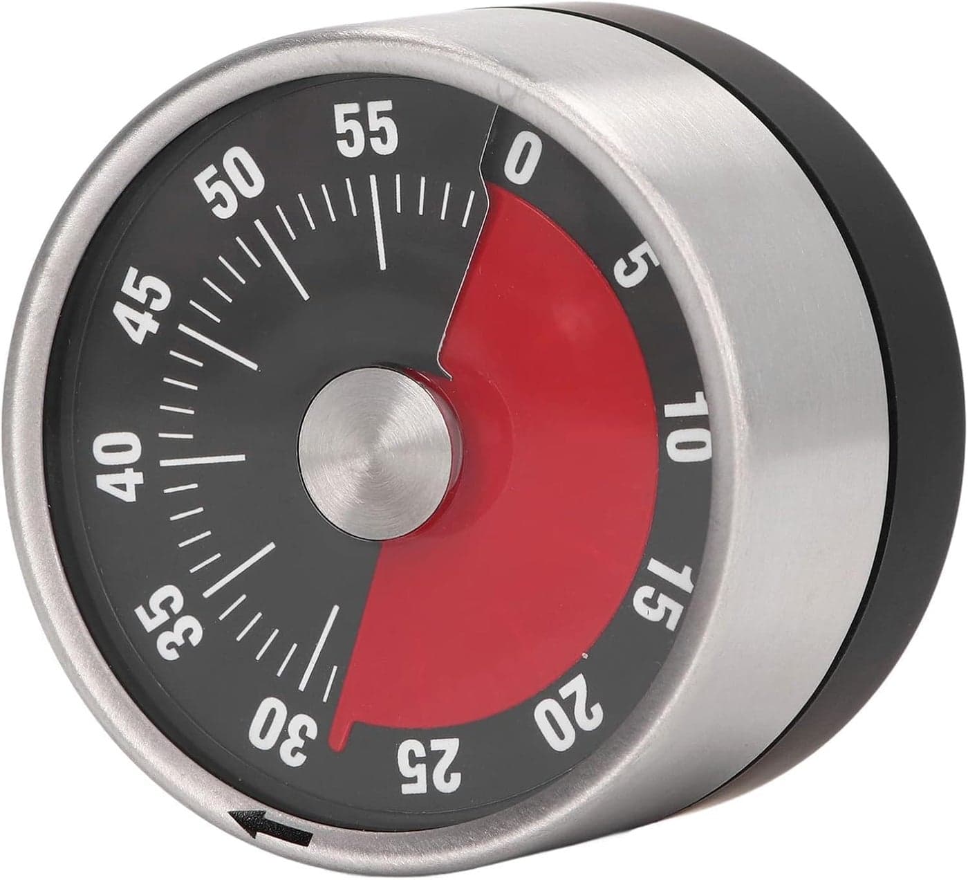 CLOUDTAB 60Minute Stainless Steel Magnetic Mechanical Timer 360 Rotary Countdown Timer for Kitchen Office Classroom Fitness Baking Studying with Alarm Multicolor