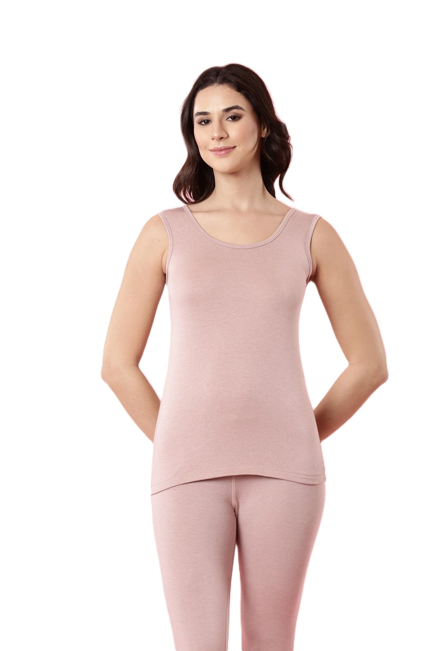 Enamor Women Acrylic Blend Slim Fit Ultra Lightweight Thermal Vest with Sweat Wicking & Antimicrobial Finish-TH04