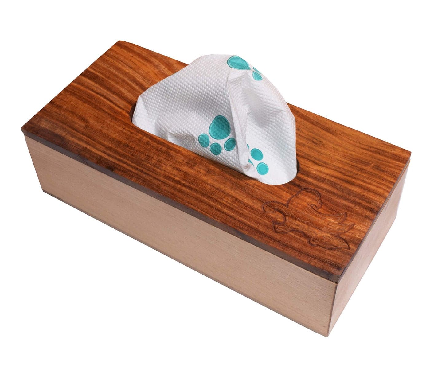 Hashcart Beach Wood 1 Piece Napkin Holder Tissue Dispenser - Standard, Multicolor