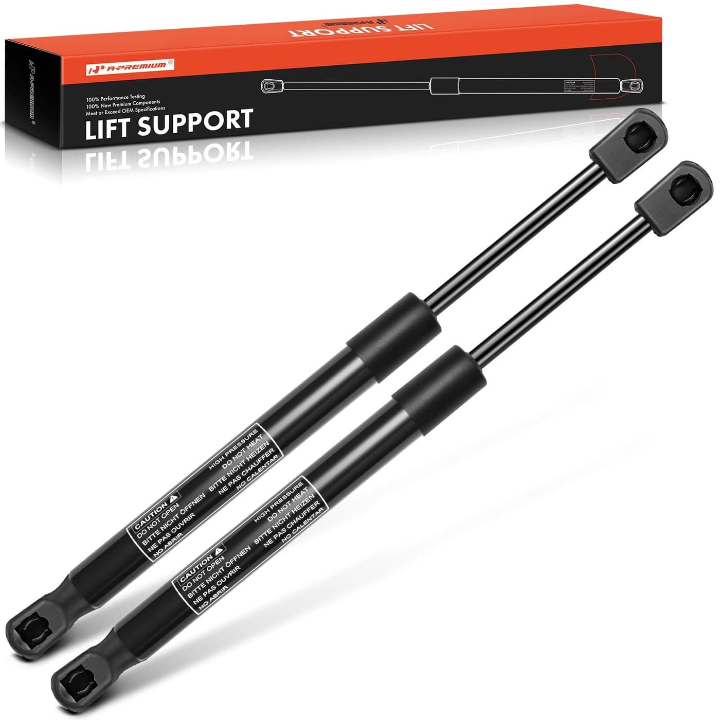 APremium Front Hood Lift Supports Shock Struts Compatible with Nissan Murano 20092014 Set of 2