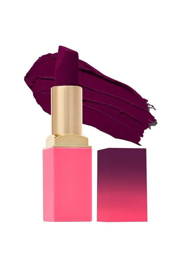 Reds & Berries Velvety Matte Lipsticks The Berries Frenemy - Blackened Berry, Soft-Matte Lipstick, Hydrating, Highly Pigmented, Creamy, Smooth, and Long-Lasting