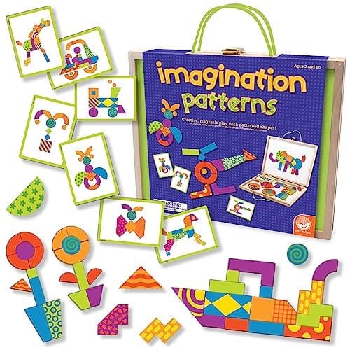 MindWare Imagination Patterns Creative Magnetic Play with Patterned Shapes