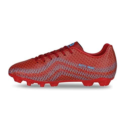 Aivin Rattle Snake Football Stud | Lightweight Comfort & Maximum Grip | Best for Competitive Soccer Players | Sports Cleats | Football Footwear (Red, UK Footwear Size System, Adult, Men, Numeric, Medium, 11)