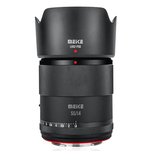 Meike 55mm F1.4 APS-C AF X Mount STM Golden Portrait Prime Lenses | Standard Aperture Compatible Fujifilm Mirrorless Cameras