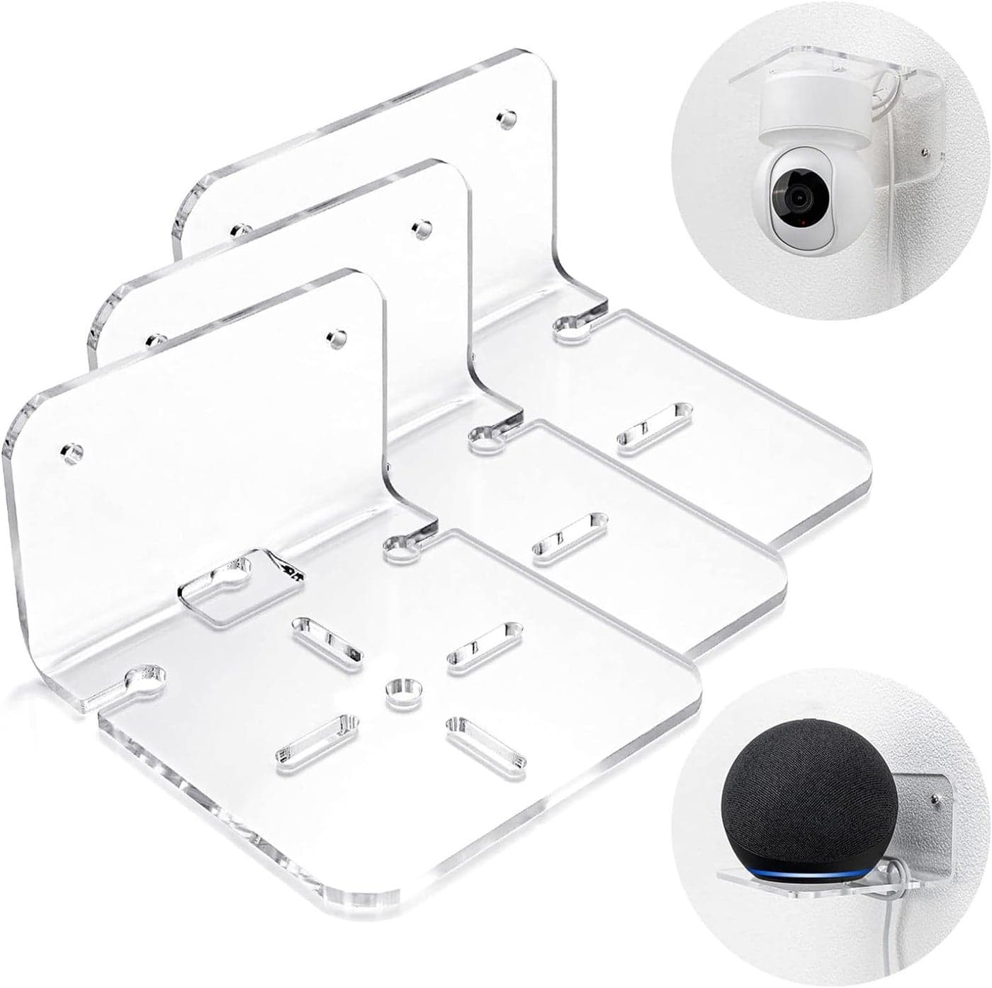 Parikshit Sublimarion 2 Pcs CCTV Camera Stand Wall Mount Holder for Security WiFi Home Outdoor Indoor Office Shop