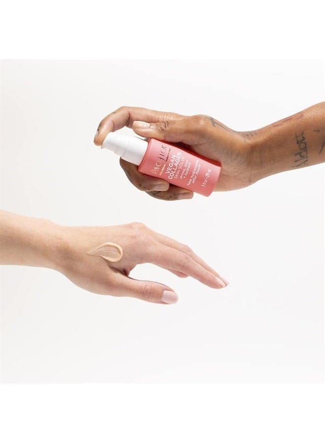 Beauty, Vegan Collagen Skin Solve Makeup Primer, Primes, Blurs & Hydrates Skin, Made with Hyaluronic Acid & Caffeine for Smooth Radiant Skin, Silicone and Cruelty Free, White