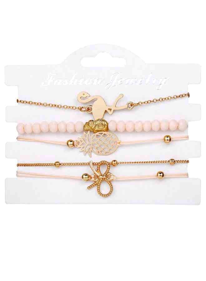 5-Piece Metal Elegant Bracelet Set