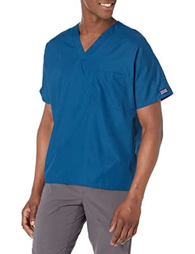 Cherokee Originals Unisex V-Neck Scrubs Shirt, Caribbean Blue, X-Large