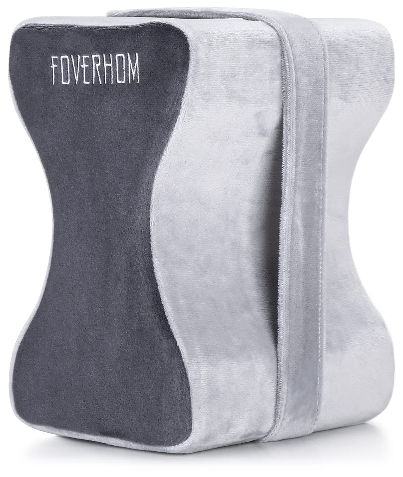 foverhom Memory Foam Knee PillowOrthopedic Leg Pillow for Sciatica ReliefBack Pain Pregnancy Leg Pain Hip Pain and Sciatica Relief Grey