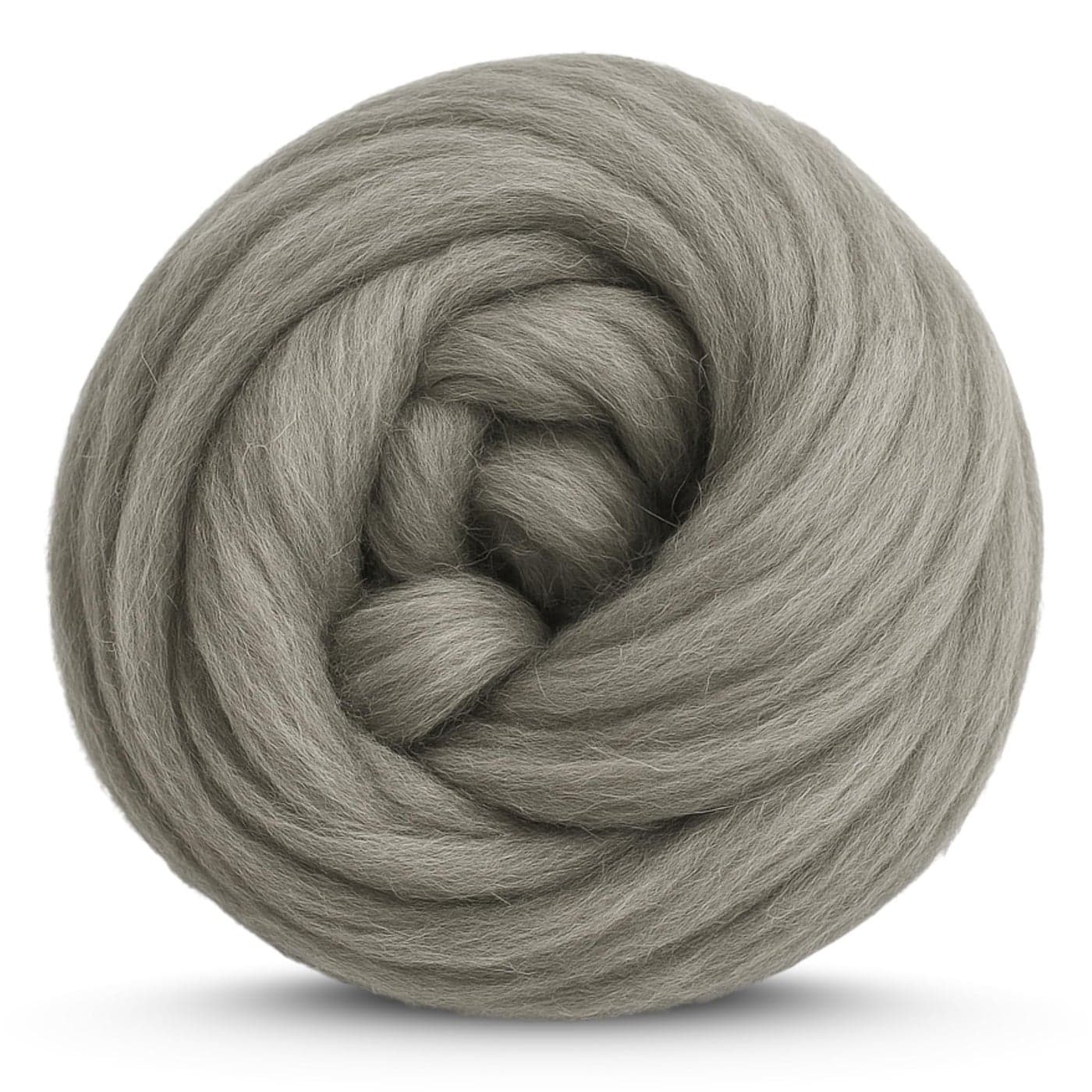 Revolution Fibers Corriedale Wool Roving 1 lb 16 Ounces for Spinning Soft Chunky Jumbo Yarn for Arm Knitting Blanket 100 Natural Undyed Wool Yarn Bulk Felting Core Carded Stuffing Gray