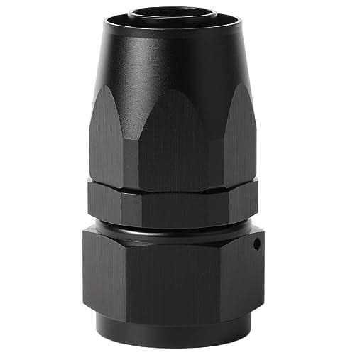 Podavelle 20AN Straight Hose End Fitting Swivel Aluminum Black