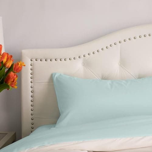 PeachSkinSheets Beach Blue Sheet Set - 1500tc Level of Softness - Extra Soft Cooling Sheets for Hot Sleepers and Night Sweats - Regular King Size
