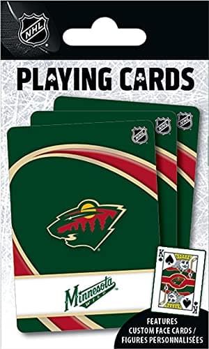 MasterPieces Family Games NHL Minnesota Wild Playing Cards Officially Licensed Playing Card Deck for Adults Kids and Family