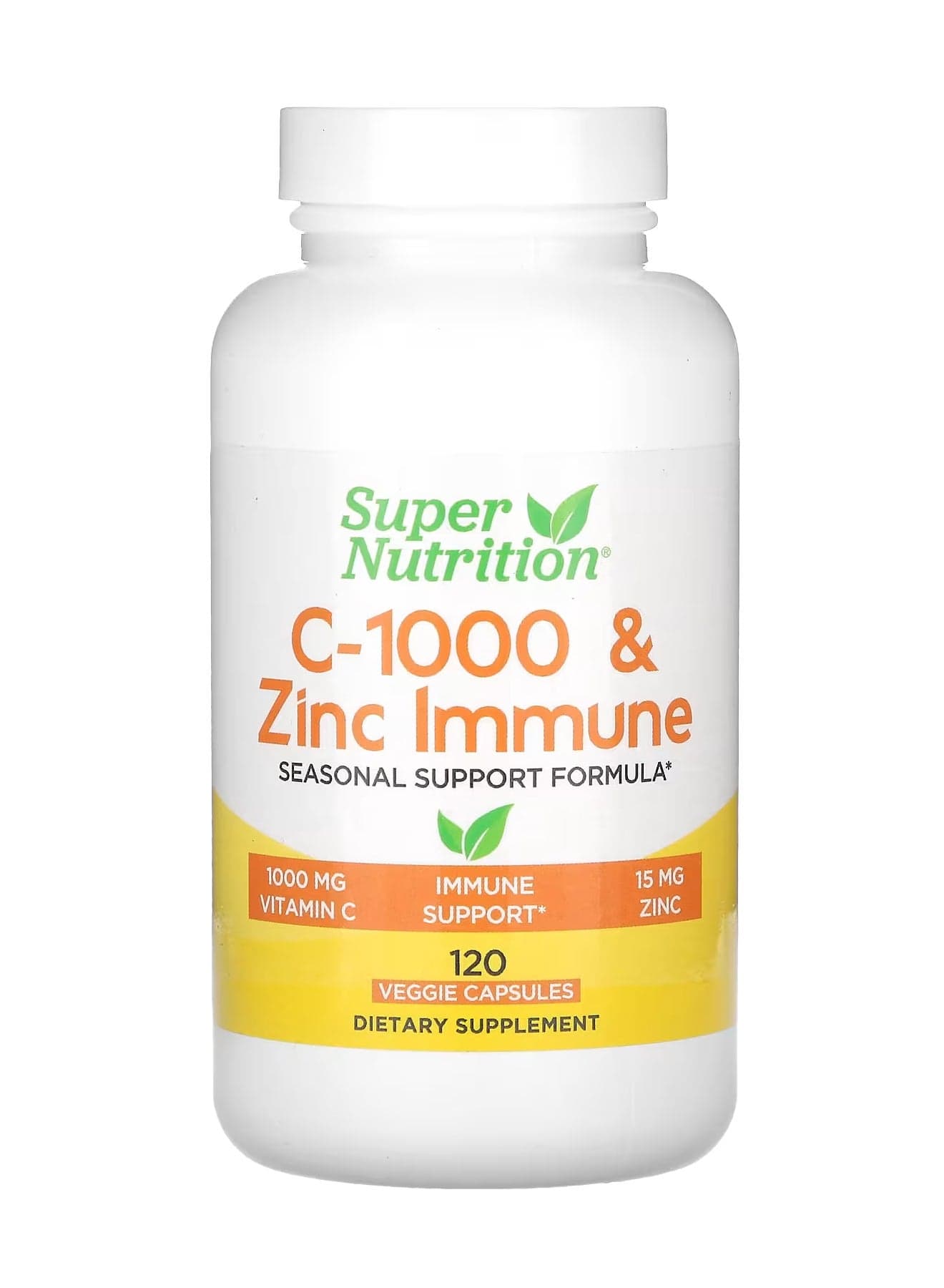C-1000 & Zinc Immune, 120 Veggie Capsules
