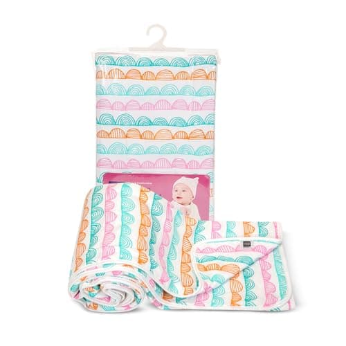 Mee Mee 2-in-1 Super Soft Baby Blanket & Wrapper | Cozy 3 Layer Blanket with Comfortable Muslin & Fleece (Assorted) for 0-2 Years (100X120 CM)