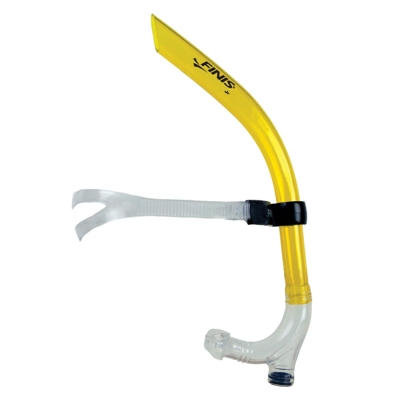 FINIS Original Swimmer's Snorkel Center-Mount Snorkel Set for Swimming Laps & Training - Snorkel Gear with Adjustable Fit, Silicone Mouthpiece, and Purge Valve - Junior Size