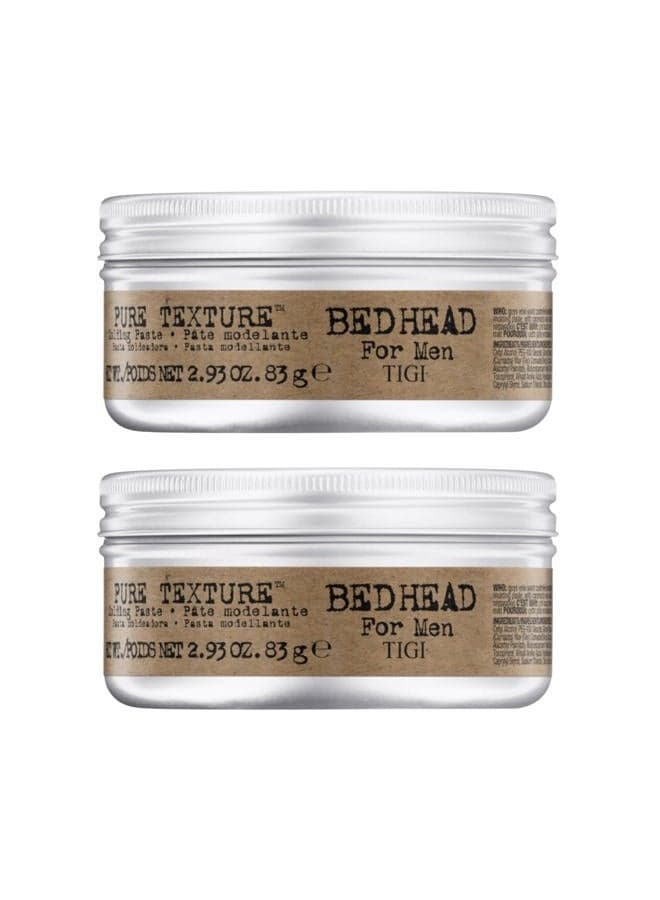 TIGI Bed Head for Men Pure Texture Molding Paste 2.93 oz (Pack of 2)