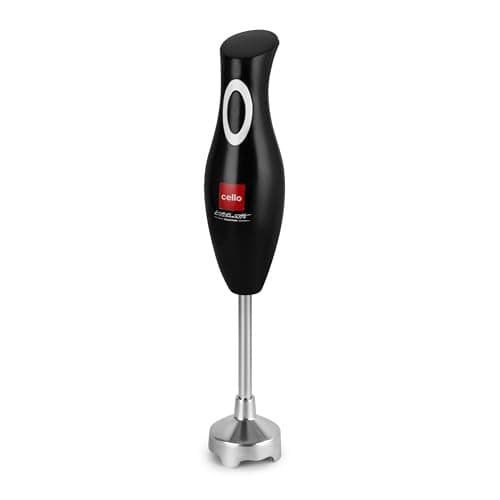 Cello Vibro Hand Blender, Black | Powerful 300W Motor | Copper Motor, Ergonomic Design, Low Noise Operation, Easy to Clean and Store | 2-Year Warranty