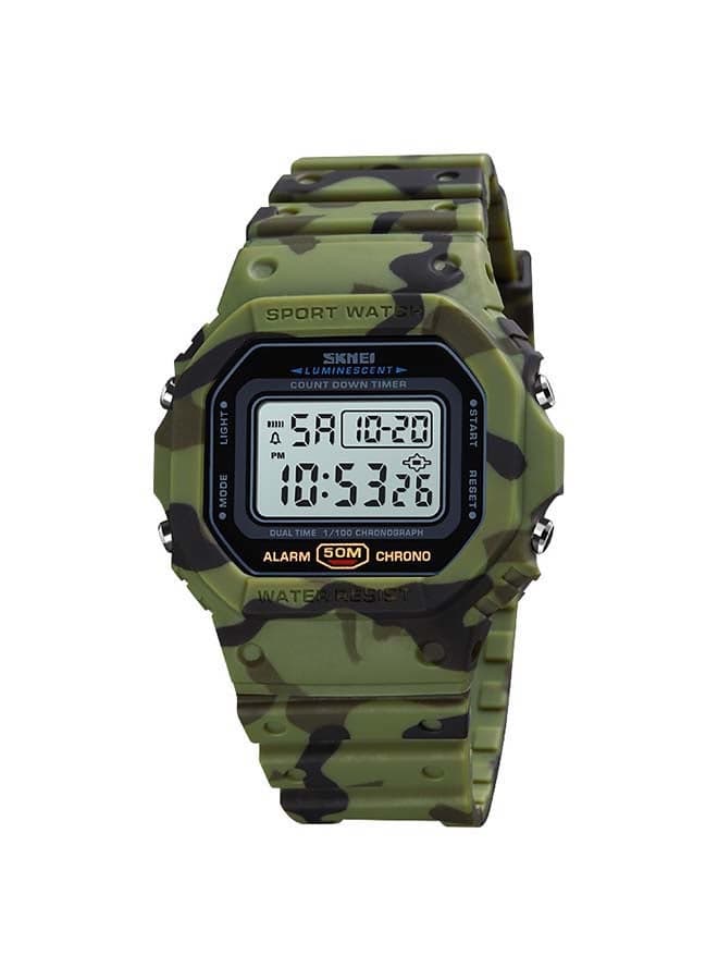 Men's 1628 Waterproof Sports Military Digital Watch