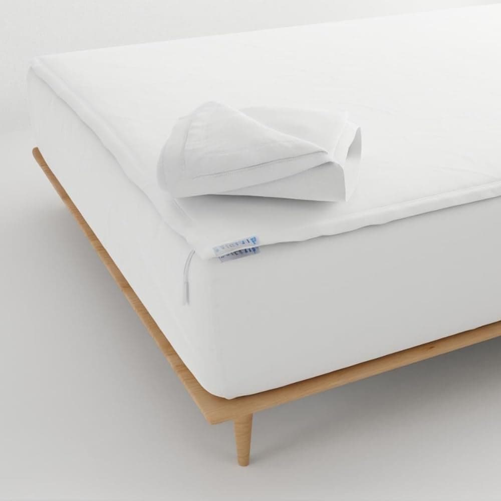QuickZip Fitted Plus Spare Bundle 1 Fitted 1 Zip Sheet Easy to Change Soft Percale Cotton 400 TC Deep Pockets Queen Size White