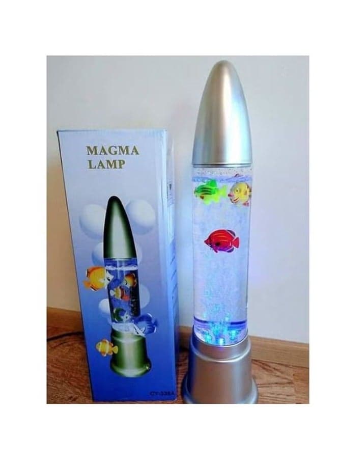 Magma Rocket Lamp With Digital Aquarium