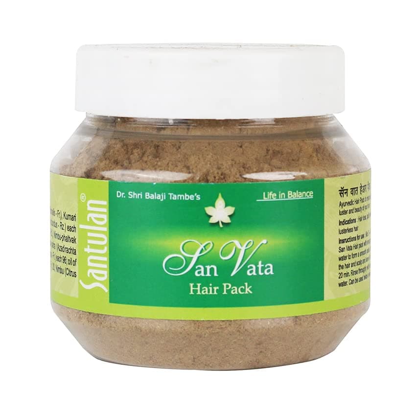Santulan Ayurveda San Vata Hair Pack100GM Each Pack Of 2 For Soft And Shiny Hair and get Golden Oldie Herbs Sukanthi Pills1gm