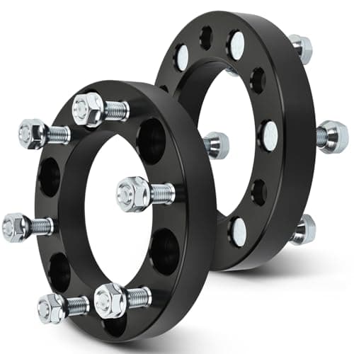 SCITOO 2Pcs 1" Wheel Spacers 6x5.5 Studs 12x1.5 108mm 6Lug Wheel Spacers No Hubcentric Fit for Toyota for Tacoma FJ Cruiser for 4runner for Sequoia for Tundra T100 for Land Cruiser Pickup