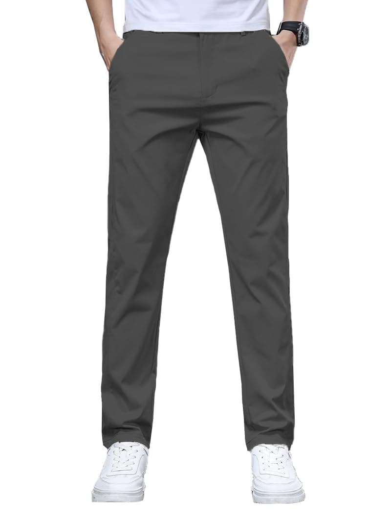 TAGDO® Mens Trendy Casual Pants||Cargo Pants for Men||Cotton Pant||Chino||Slim Fit for Men (Pant-2031-Dark Grey-28)