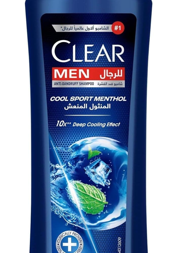Clear Anti Dandruff Cool Sport Menthol Shampoo for Men 200ml