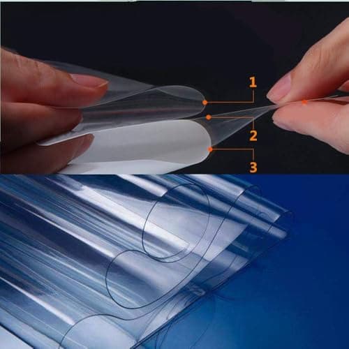 75mil TPU Clear Car Paint Protection Film Self Healing Adhesive Automotive Film AntiScratch Glossy Body Wrap Vinyl for DIY Vehicle Moto Interior Exterior8inch x 12inch2PCS