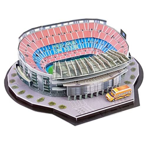 Classic Football Stadium Puzzle3D Puzzle Soccer Club Venues3D Paper Model Building Puzzle Kit Soccer Stadium Souvenir GiftHandmade Puzzle OrnamentsCardboard Model Camp NOU Stadium